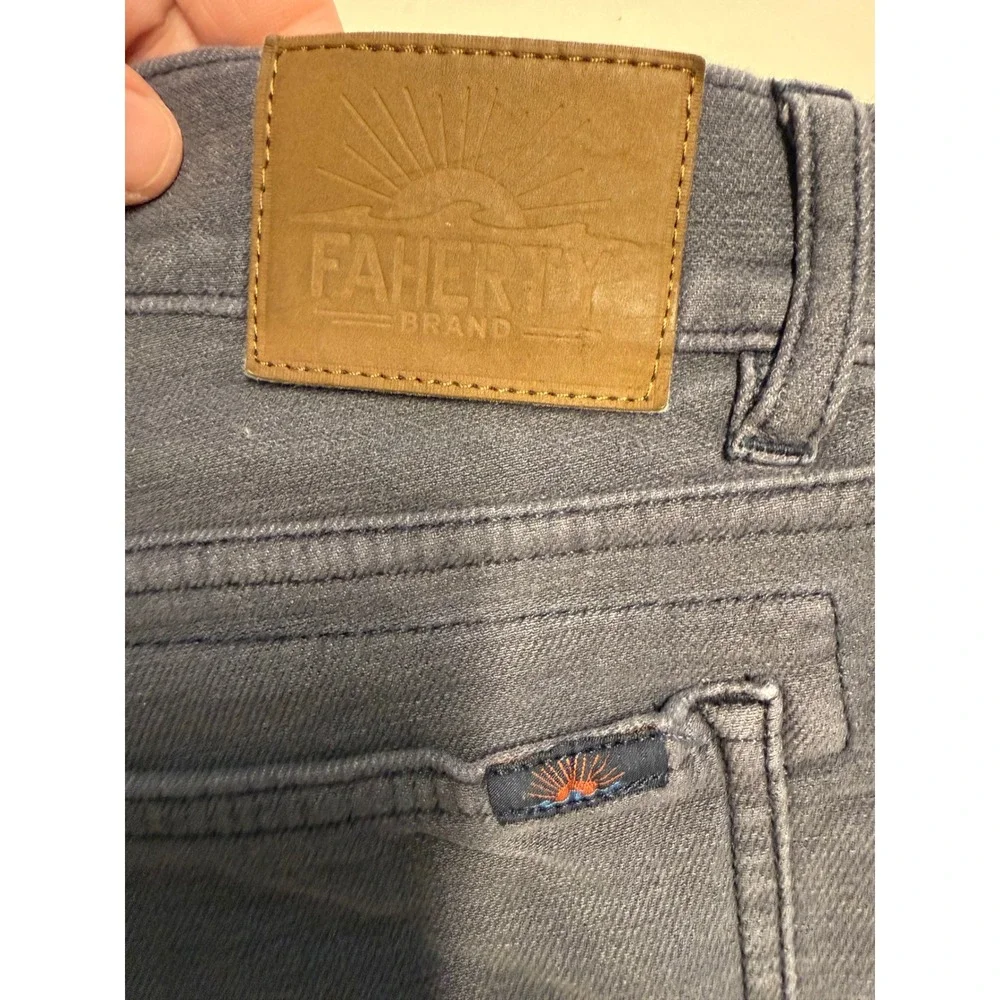 Faherty Brand Mens 5-Pocket Stretch Pants Navy Blue MBC0020-NVY Size 35